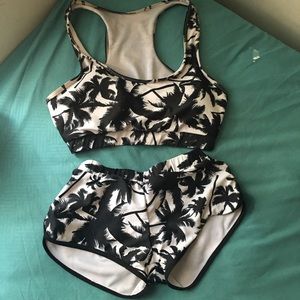 Black and white bikini